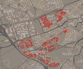 Index of multiple deprivation map