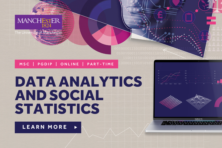 Advance your career with an online MSc in Data Analytics and Social Statistics