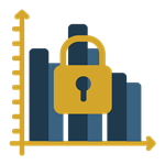 case study B icon locked chart